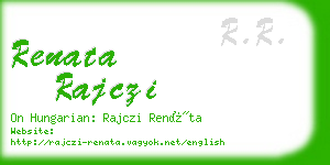 renata rajczi business card